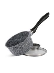 Edenberg 15-Piece Non-Stick Aluminium Round Cookware Set, Grey