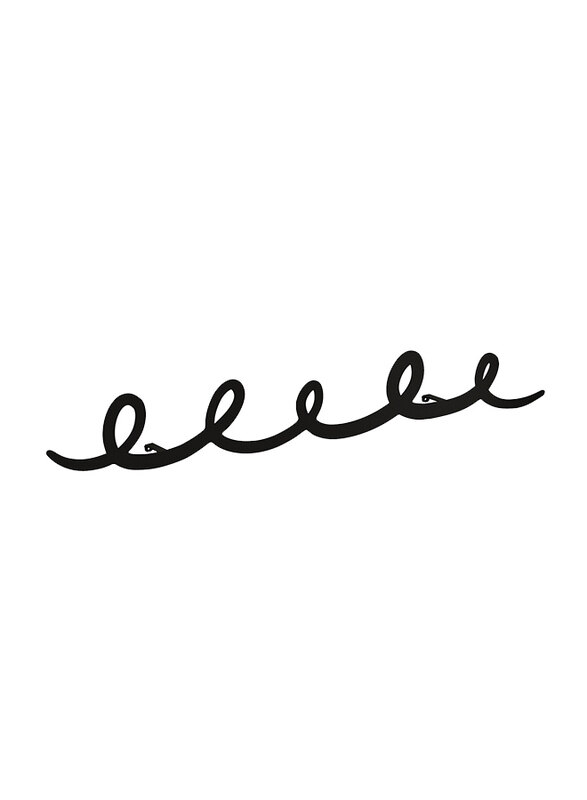 

Decortie Metal Hanger Sing, Black