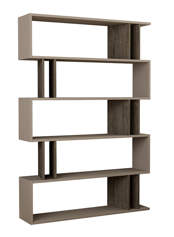

Decortie Partiro Bookcase, Light Mocha/Dark Coffee