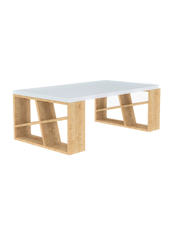 

Generic Honey Coffee Table, White/Oak