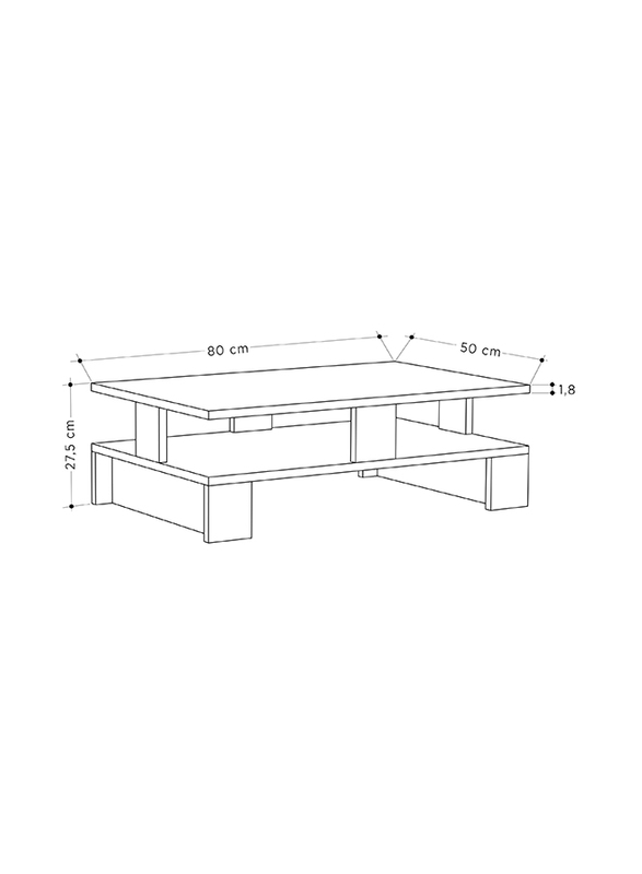 Mansu Coffee Table, Anthracite