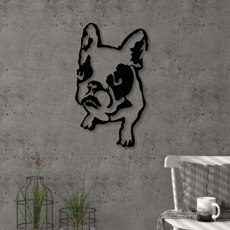 Dogo Metal Wall Art No. 1, Black
