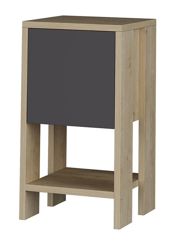 

Decortie Ema Nightstand, Oak/Anthracite