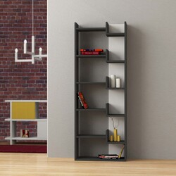 Oppa Bookcase, Anthracite/White