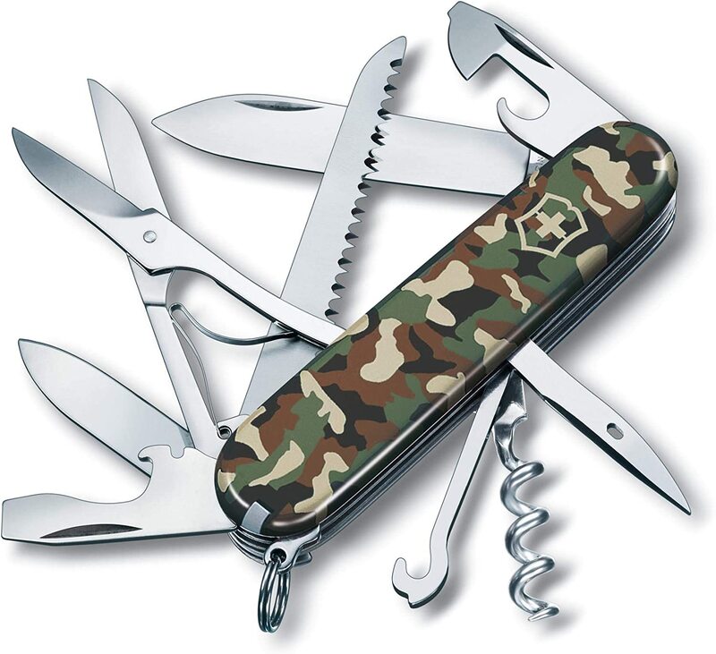 Victorinox Huntsman 1.3713.94 Medium Pocket Knife for Hunting, Camouflage