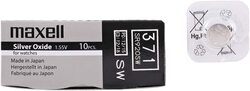 Maxell MSSR920/371SB Oxide Batteries, 10 Pieces, Silver