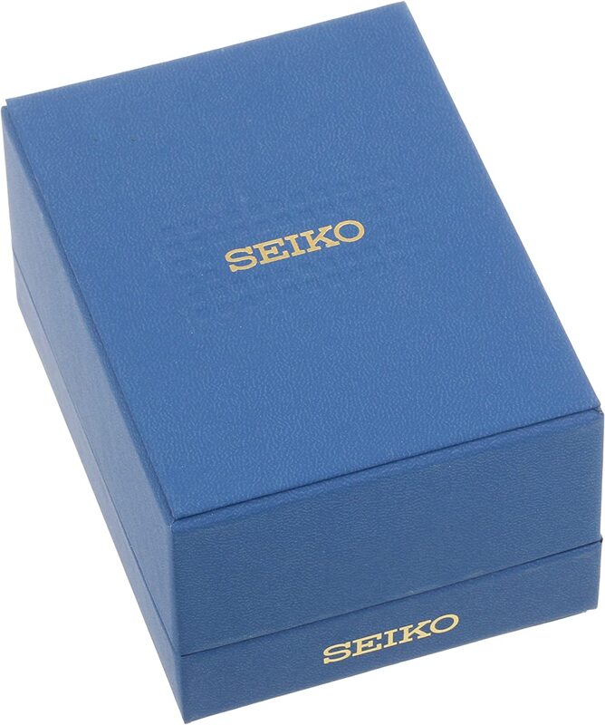 Seiko Analog Watch for Men with Stainless Steel Band, Water Resistant, SNXS77, Blue-Silver