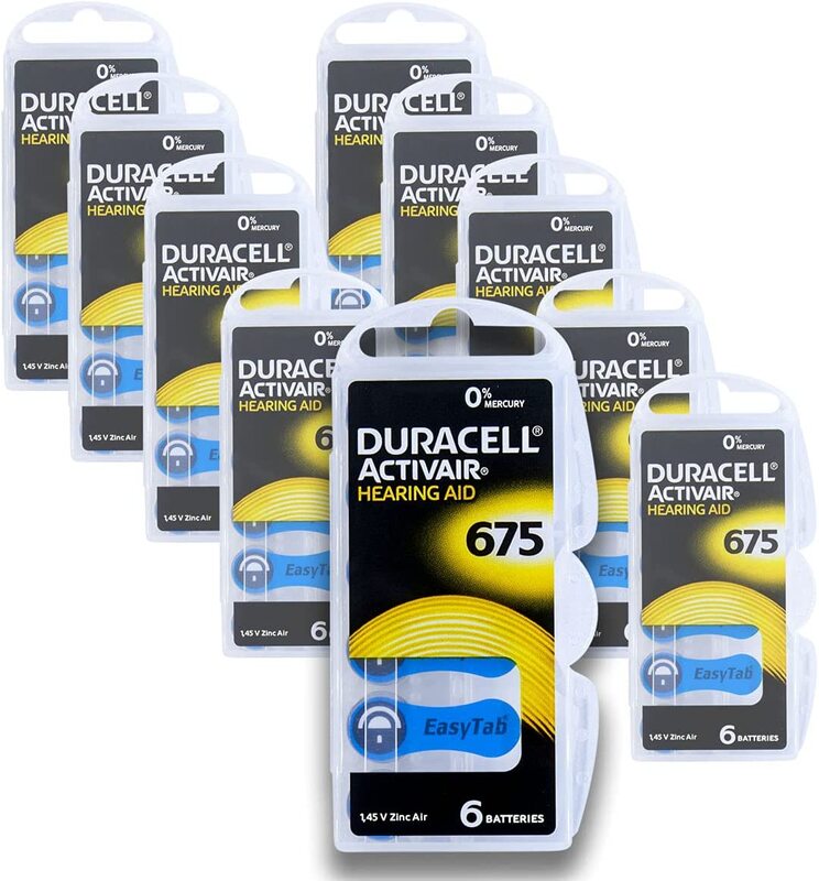 Duracell Activair Hearing Aid Batteries, Blue, Size 675