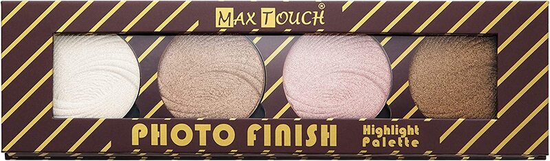 Max Touch Photo Finish Professional Highlighter Palette, MT-2487 (03), Multicolour