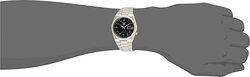 Seiko Analog Watch for Men with Stainless Steel Band, Water Resistant, Snk063J5, Silver/Black