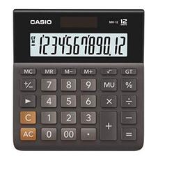 Casio Mh-12 Desk-top Type Calculators, Black