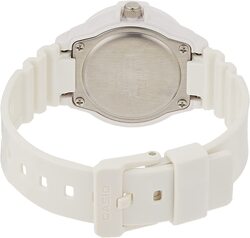 Casio Analog Watch for Women with Resin Band, Water Resistant, LRW-200H-2E2, White
