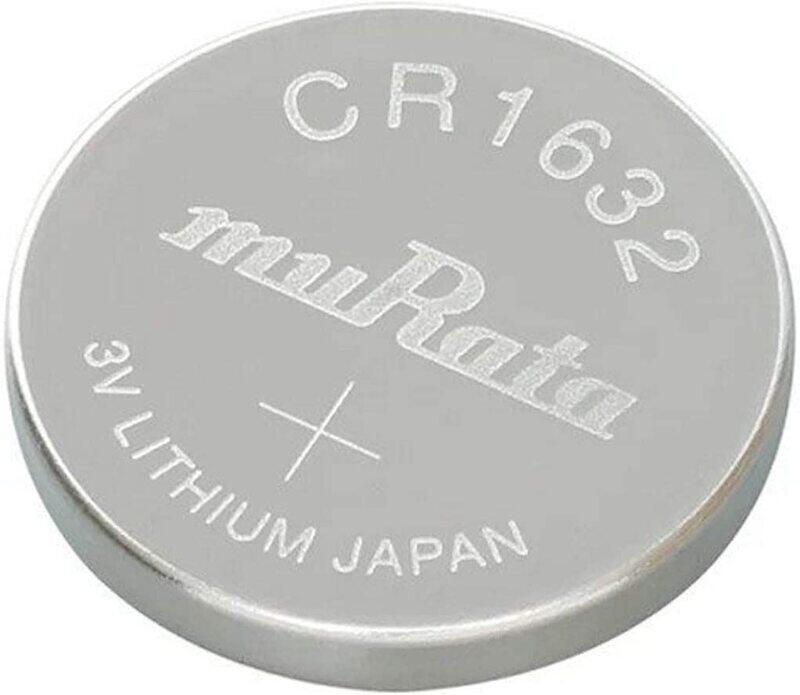 

Murata CR1632 3V Lithium Japan Batteries, 5 Pieces, Silver
