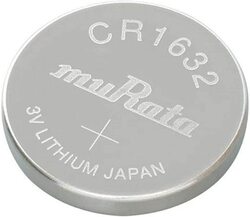 Murata CR1632 3V Lithium Japan Batteries, 5 Pieces, Silver