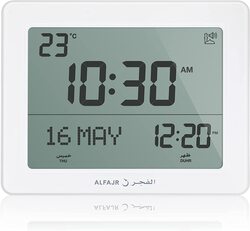 Al Fajr CF-19 Azan Clock, Grey