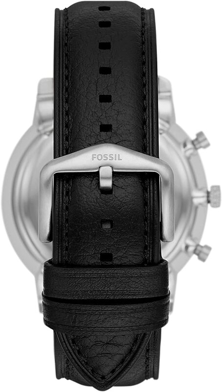 Fossil Neutra Analog Watch for Men with Leather Genuine Band, Water Resistant and Chronograph, FS5885, Off White-Black