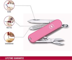 Victorinox Swiss Army Classic SD Pocket Knife, Pink