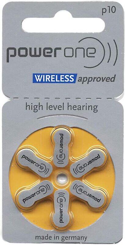 Powerone P10 Hearing Aid Battery, Multicolour, Pack of 6