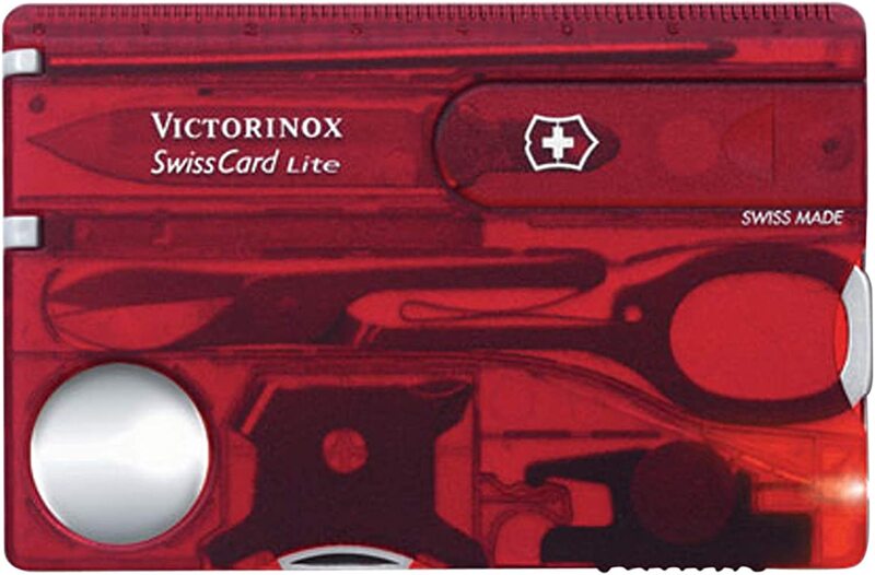Victorinox 0.7300.T Lite Pocket Tool Swiss Card, Red