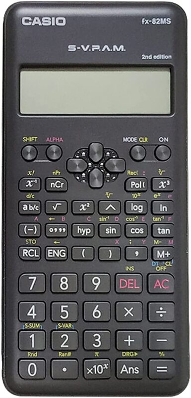 Casio FX-82MS Scientific Calculator, Black