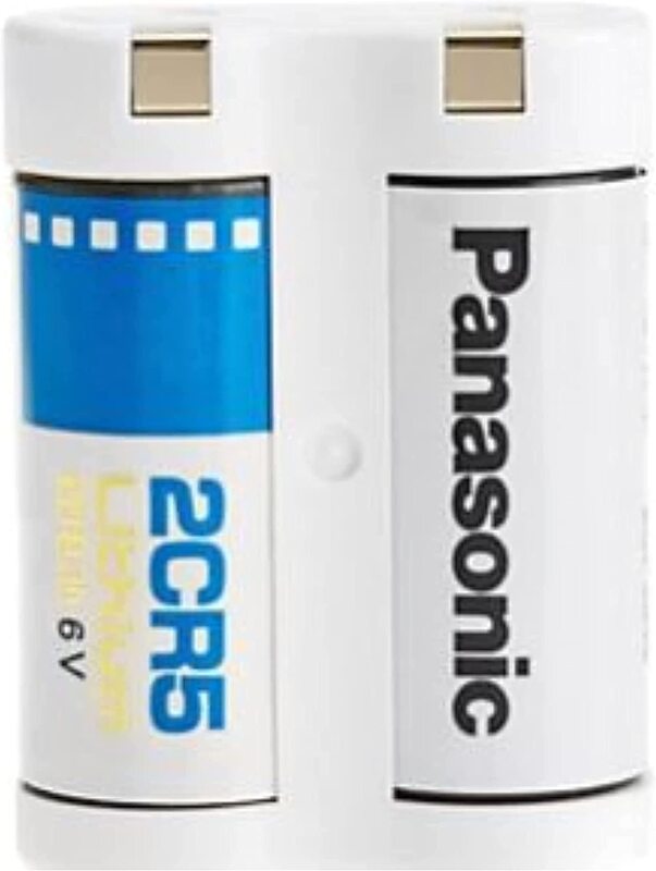 Panasonic 2CR5 6V Photo Power Lithium Battery, White