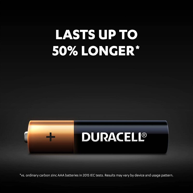 Duracell LR03/MN2400 AAA 1.5V Alkaline Batteries, 10 Years Shelf Life, 20 Pieces, Brown/Black