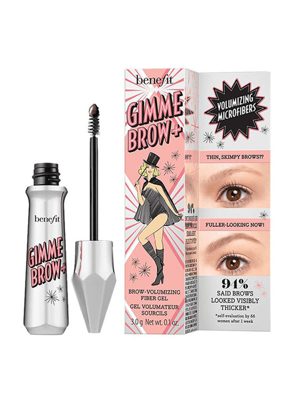 Benefit Cosmetics Gimme Brow+Volumizing Eyebrow Gel, 3g, 03 Warm Light Brown, Brown
