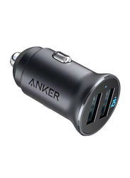 Anker PowerDrive 2 Alloy Car Charger, Black