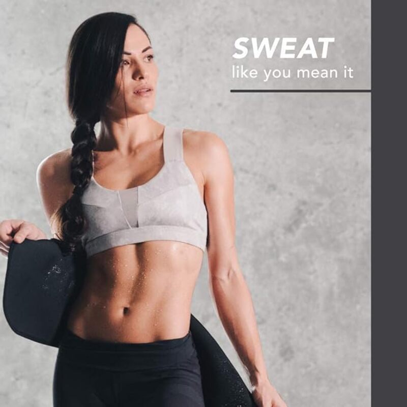 Sweet Sweat Waist Trimmer 'Xtra Coverage' Belt Black/White Small