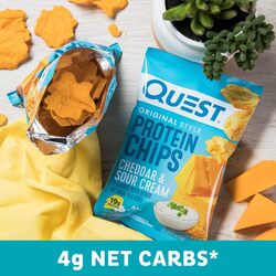 Quest Tortilla Chips Cheddar & Sour Cream 1x8