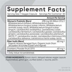 Sports Research Daily Probiotics Supplements, 30 Capsules