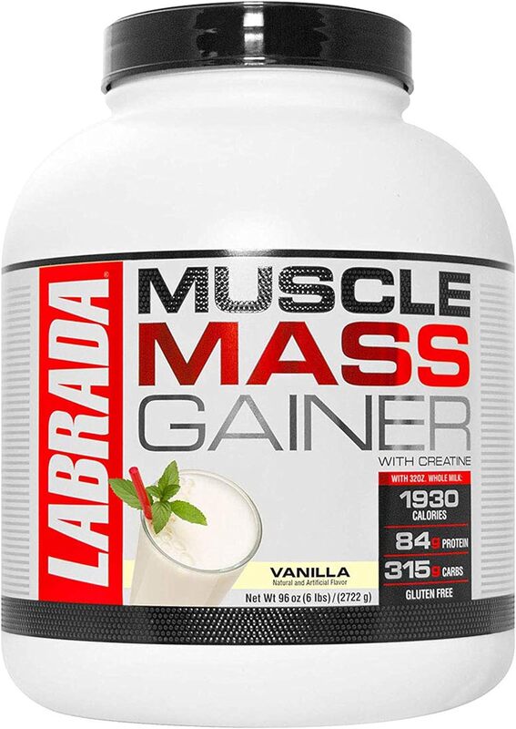 Labrada Muscle Mass Gainer With Creatine Vanilla Flavor 6lbs