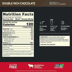 ON 100% Gold Std Whey 5lb Double Rich Chocolate