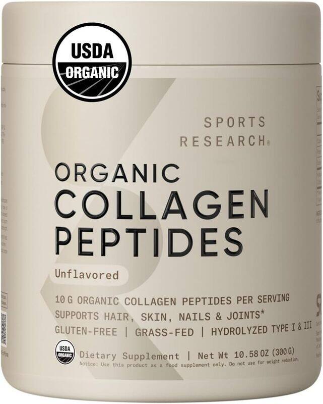 

Sports Research SR Organic Collagen Peptides Unflavored 300g 30 servings