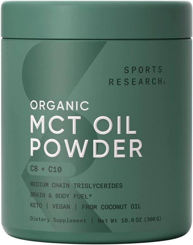 

Sports Research MCT Oil Powder with Prebiotic Fiber, 247.5g, Unflavoured