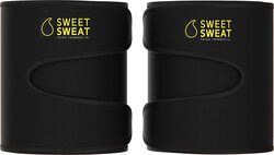 Sports Research Sweet Sweat Thigh Trimmers, Medium, Black/Yellow