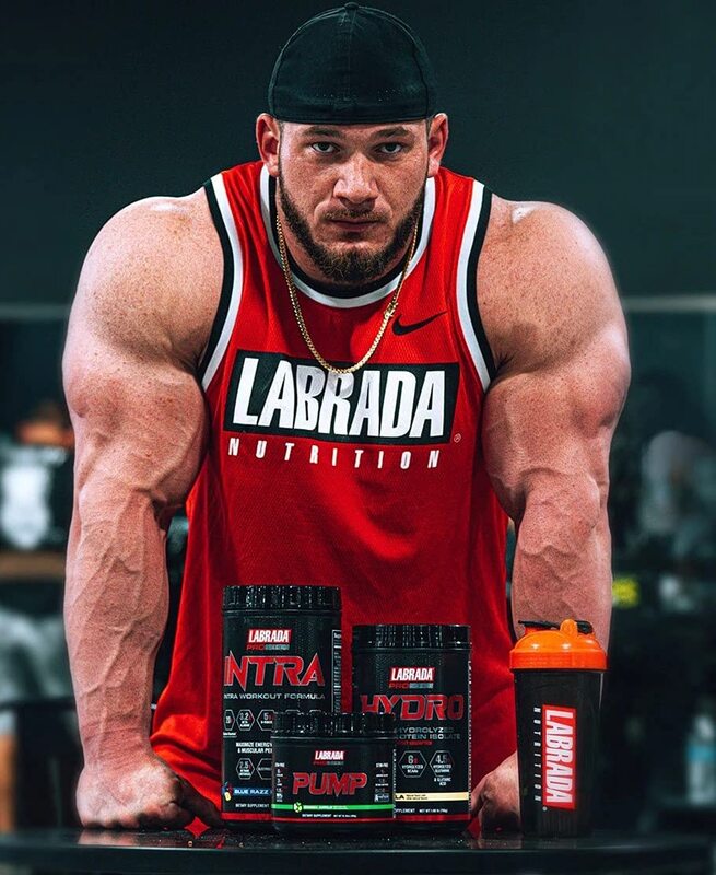Labrada New Pro Series Pump All-In-One Pre-Workout Supplement Powder, 480g, Lemon Citrus Blast