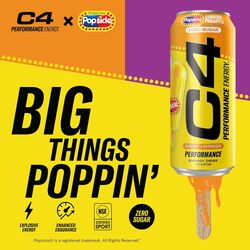 C4 Energy Drink Hawaiian Pineapple Popsicle Energy Drink Pack of 12