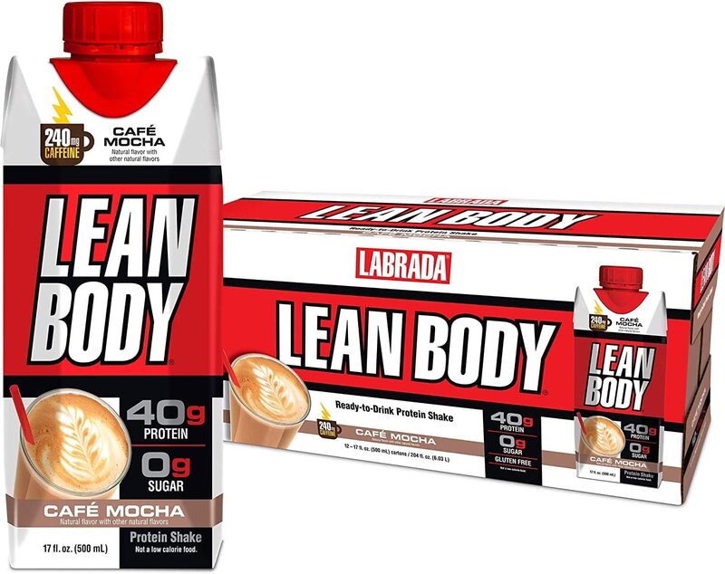 Labrada Labrada RTD Lean Body Protein Shake, 12 Pieces, Mocha