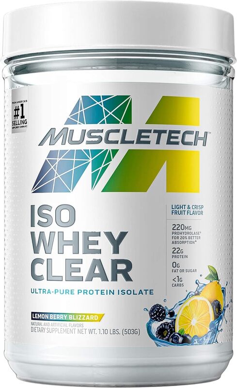 MT ISO Whey Clear Ultra-Pure Protein Isolate Lemon Berry Blizzard 1.1lb