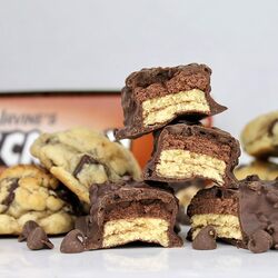 FITCRUNCH Full Size Protein Bars, Designed by Robert Irvine, 6-Layer Baked Bar, 6g of Sugar, Gluten Free & Soft Cake Core (Chocolate Chip Cookie Dough)