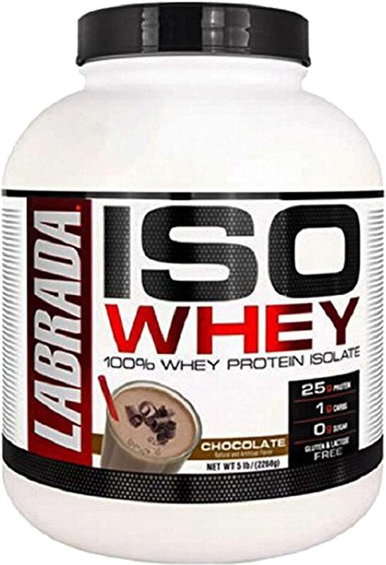 Labrada Iso 100% Whey Protein Isolate Powder, 5 Lbs, Chocolate
