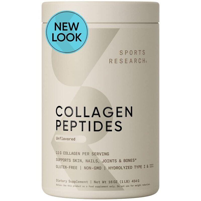 

Sports Research Collagen Peptides Dietary Supplement, 16oz, Unflavoured