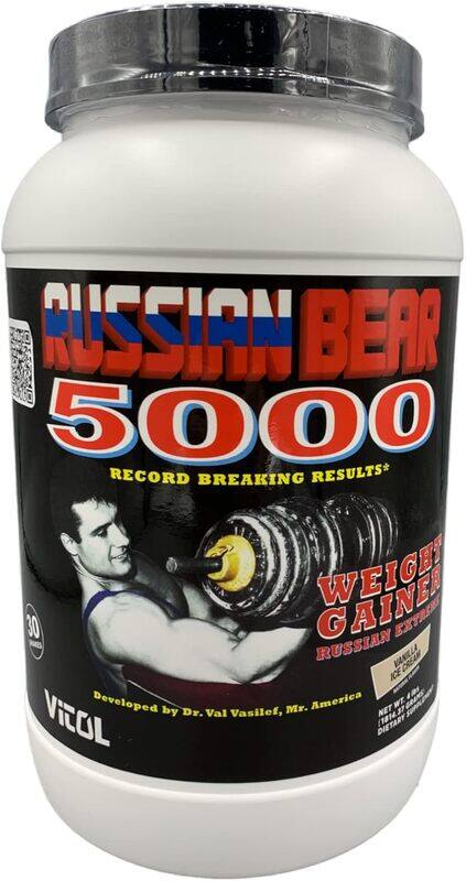 

Vitol Russian Bear 5000 Weight Gainer 4lbs Vanilla Ice Cream