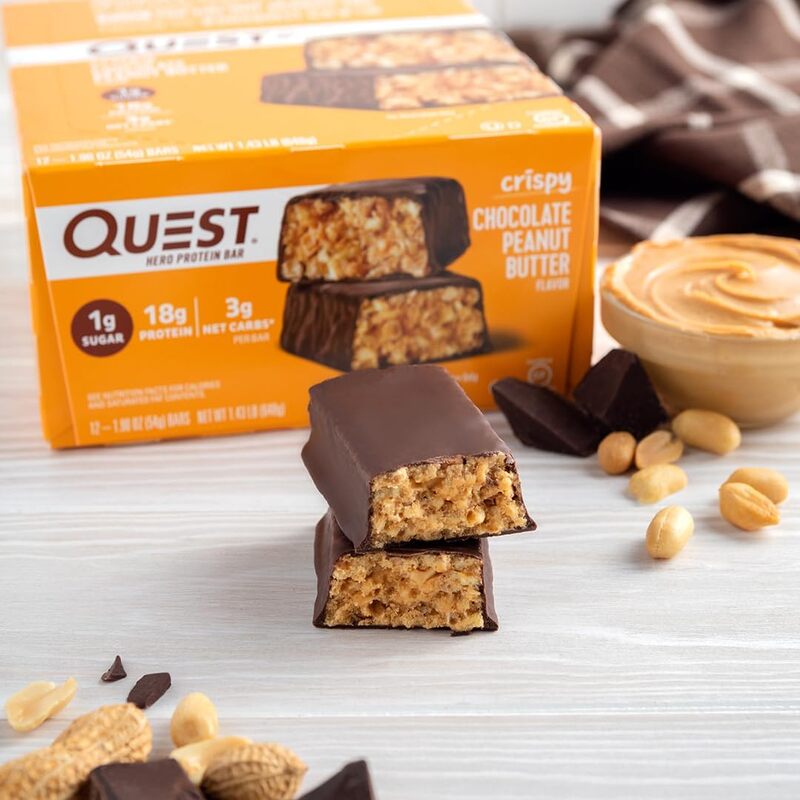 Quest Hero Bar 60g Chocolate Peanut Butter 1x12