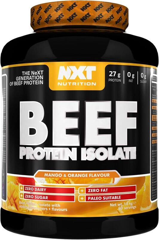

NXT Beef Protein Isolate Powder Mango & Orange with 60 Servings