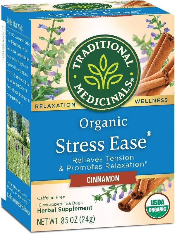 

Traditional Medicinals Stress Ease Cinnamon 16 Wrapped Tea bags 24g