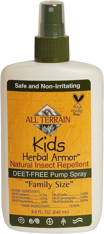 

All Terrain Kids Herbal Armor Natural Insect Repellent DEET-Free Pump Spray Family Size 8 oz 240ml