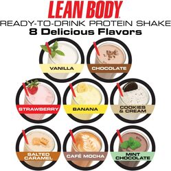 Labrada Lean Body RTD Protein Shake, 12 Pieces x 500ml, Strawberry