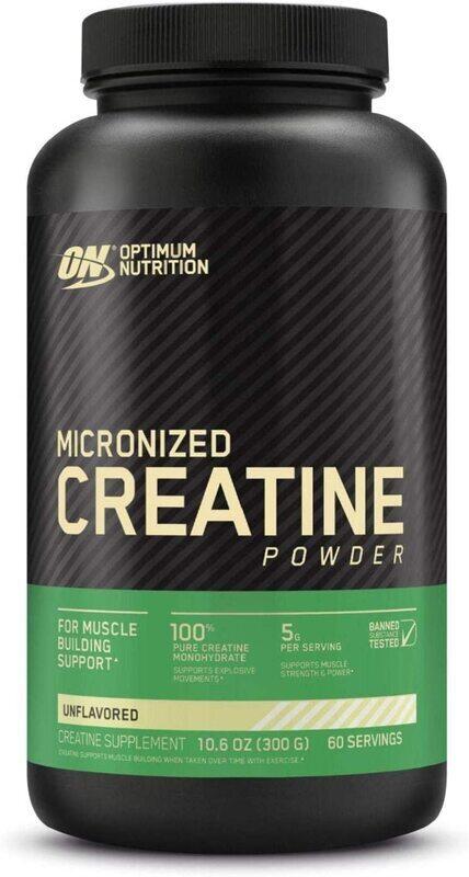 

Optimum Nutrition Micronized Creatine Monohydrate Powder, 60 Servings, 300g, Unflavoured